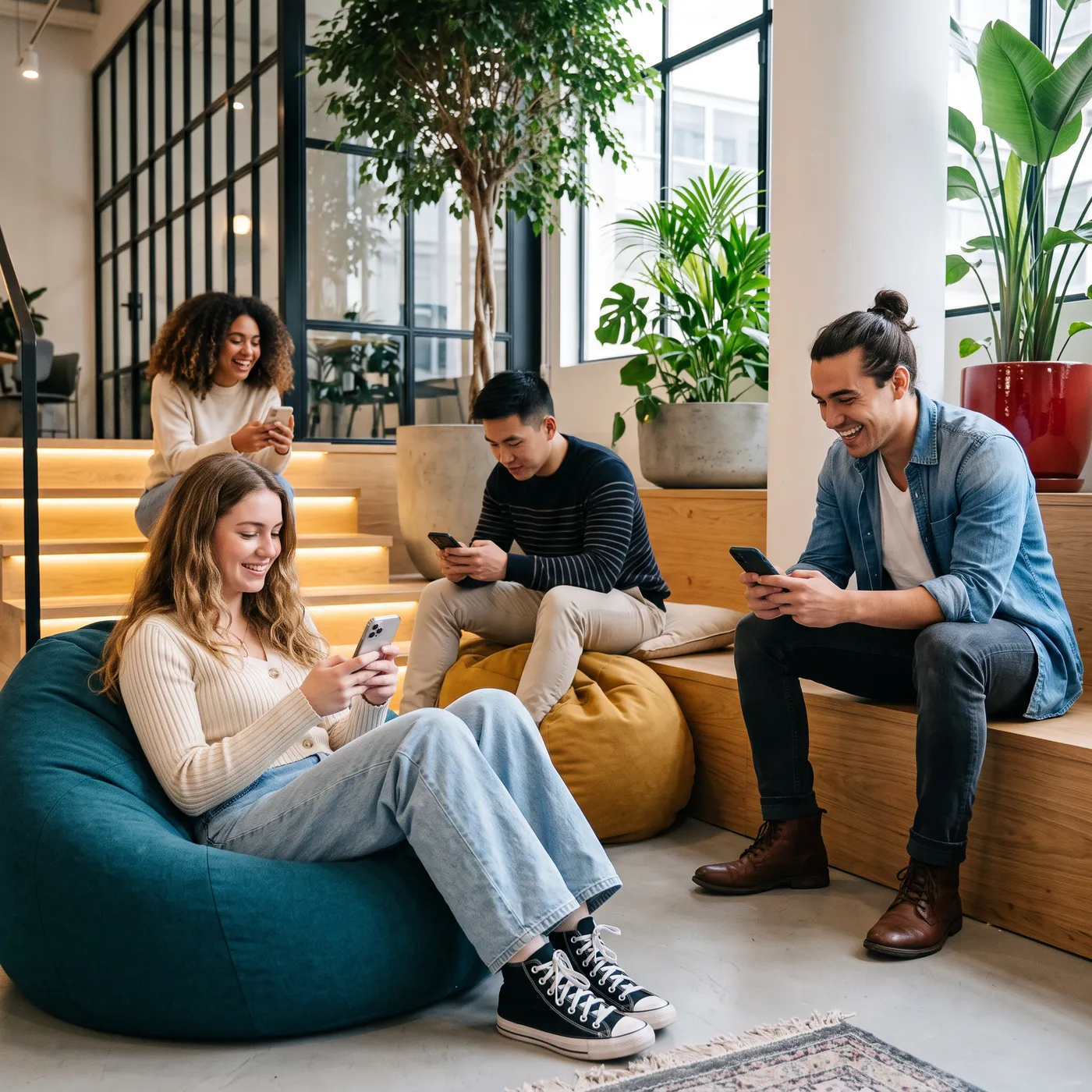 Private group organizing everyday plans with iMOX